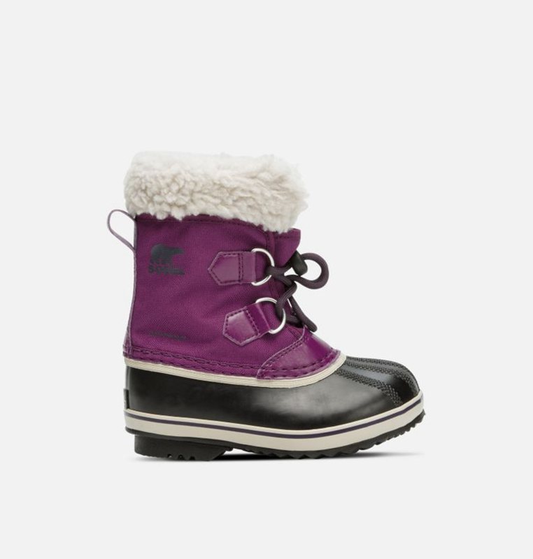 Sorel Childrens Yoot Pac™ Nylon - Kids Snow Boots Purple/Black - 062349BTG